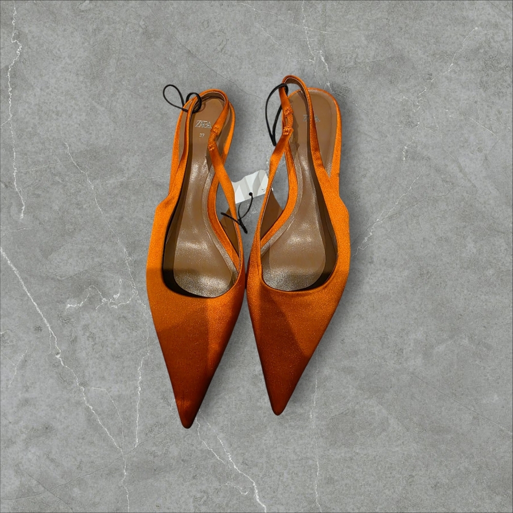 Zara Satin Heels